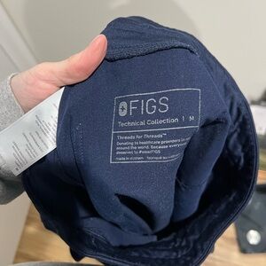 Figs Navy Blue Scrub Bottoms, High waisted yola scrub pant